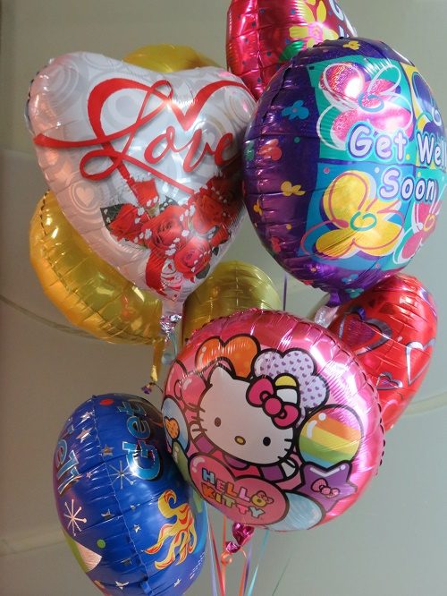 Fancy Get Well Balloons Bouquet - Vancouver Florist