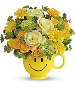 Make Me Smile Bouquet, ceramic cup